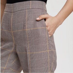 Babaton Plaid Ankle Pants - Black, Brown, Yellow